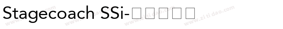 Stagecoach SSi字体转换